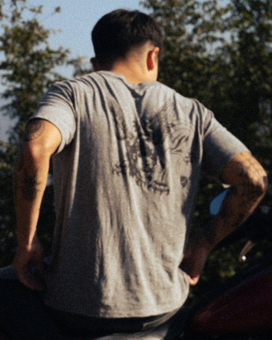 Winged Lion - Heather Grey