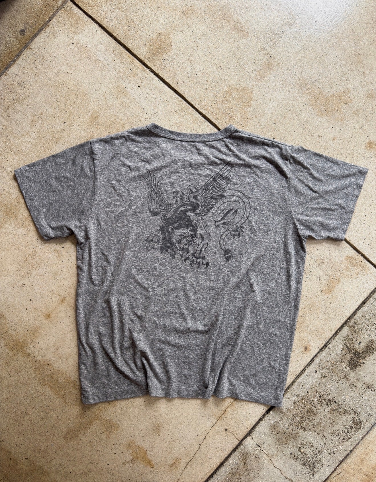 Winged Lion - Heather Grey