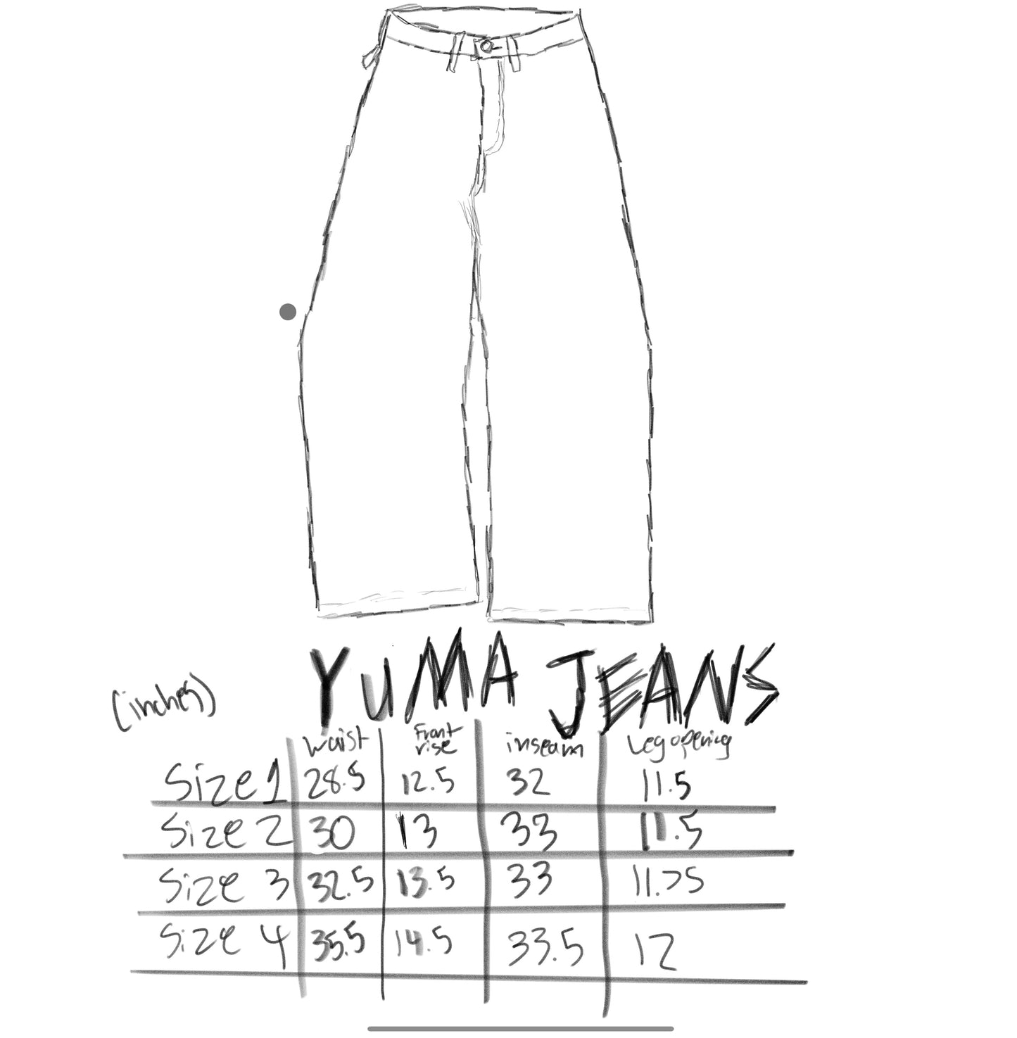 Yuma Jeans - Charcoal (B-Grade)